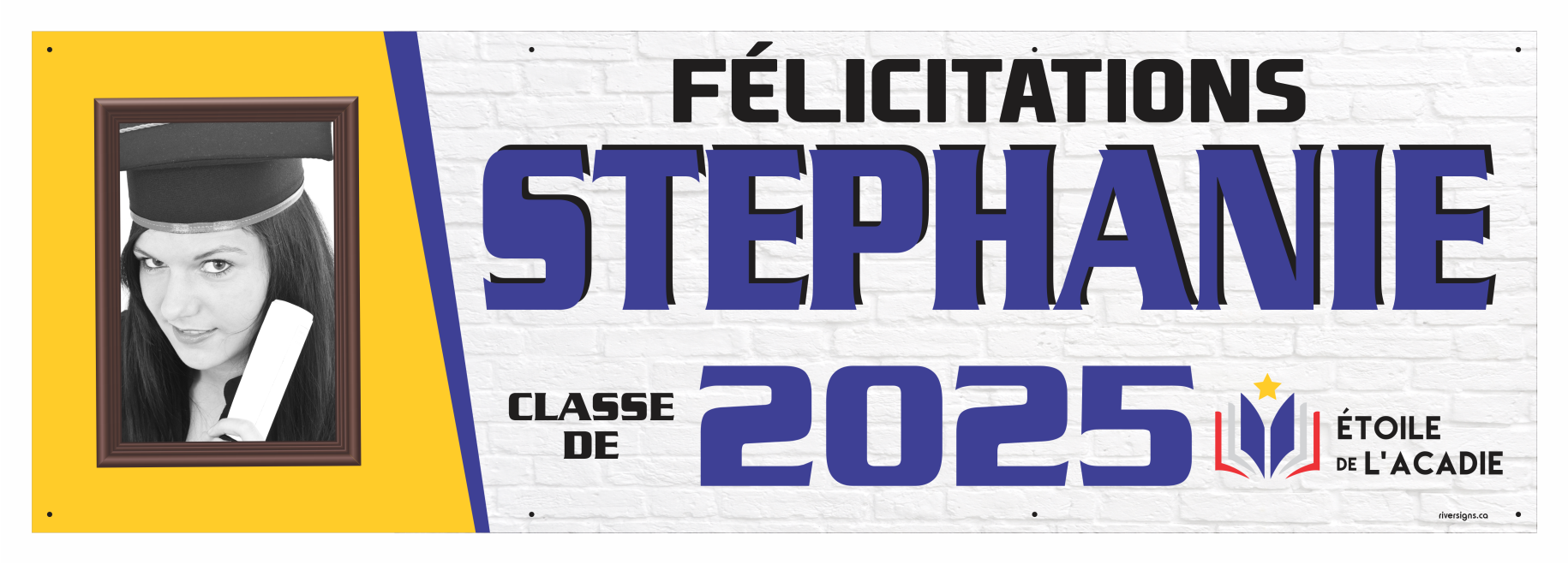 The ’Stephanie’ Banner - 2’ x 6’