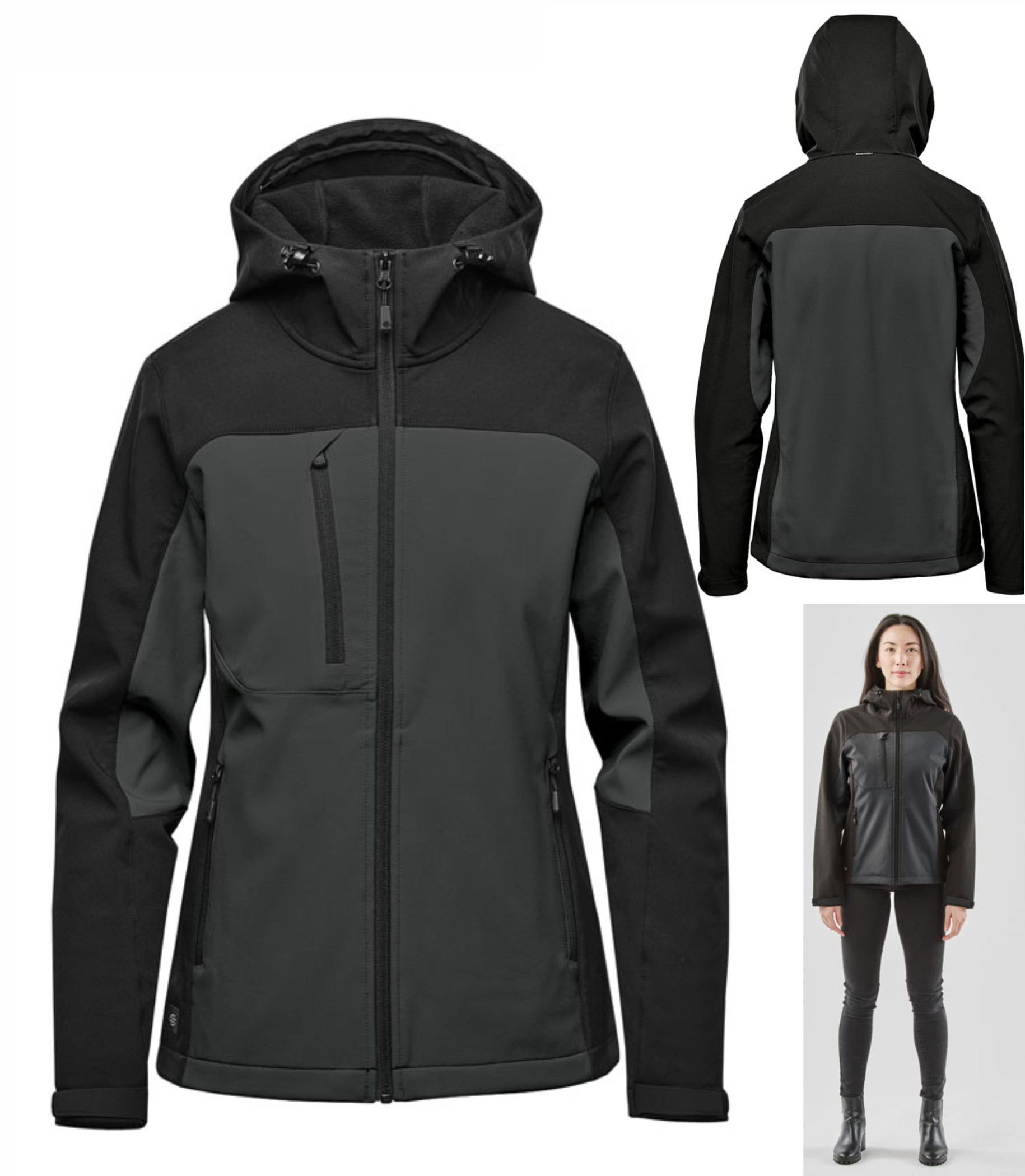 Cascades - Ladies Soft Shell Hoody - BHS-4W