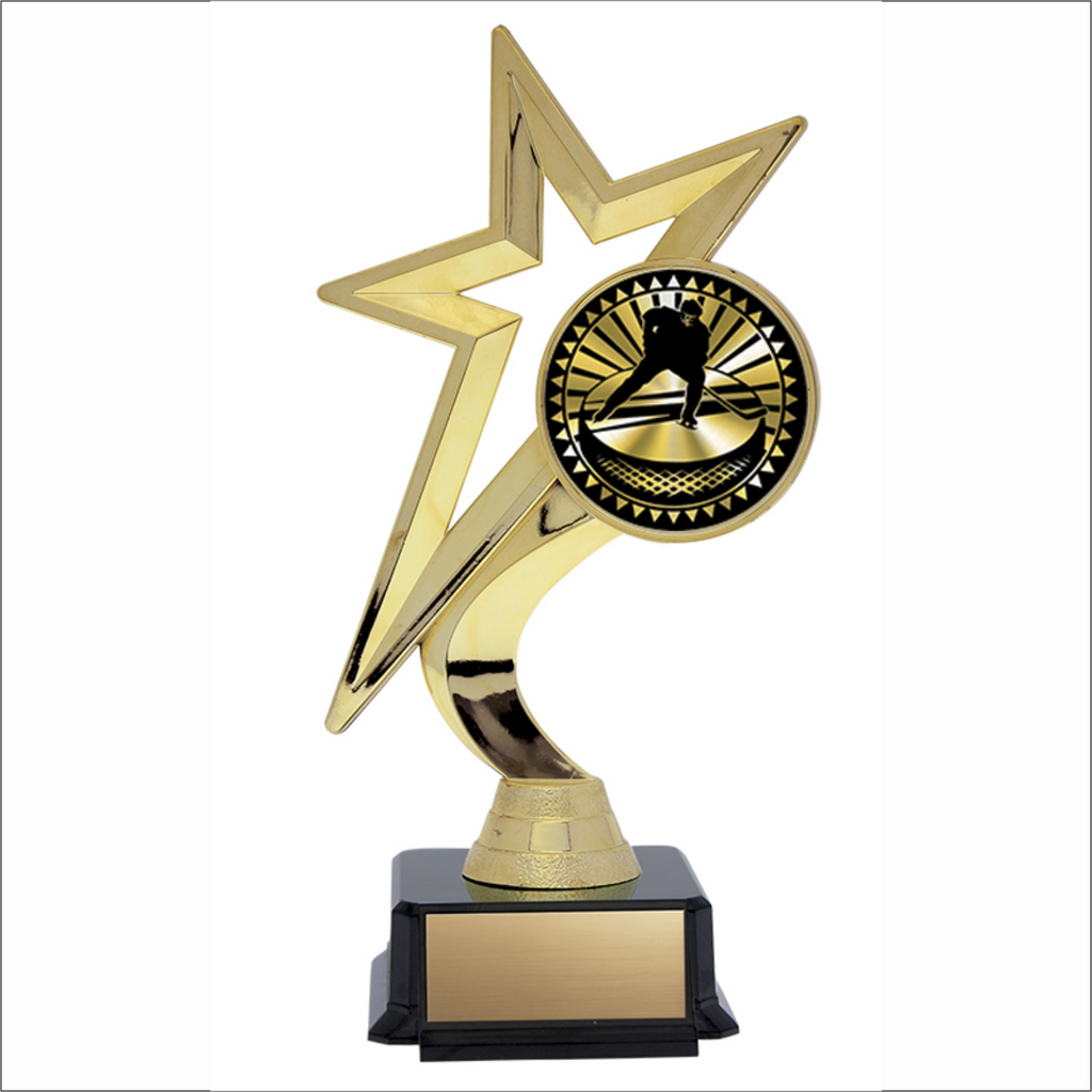 Star Figure on Black Base - Hockey 7.5’’ - Solar Series