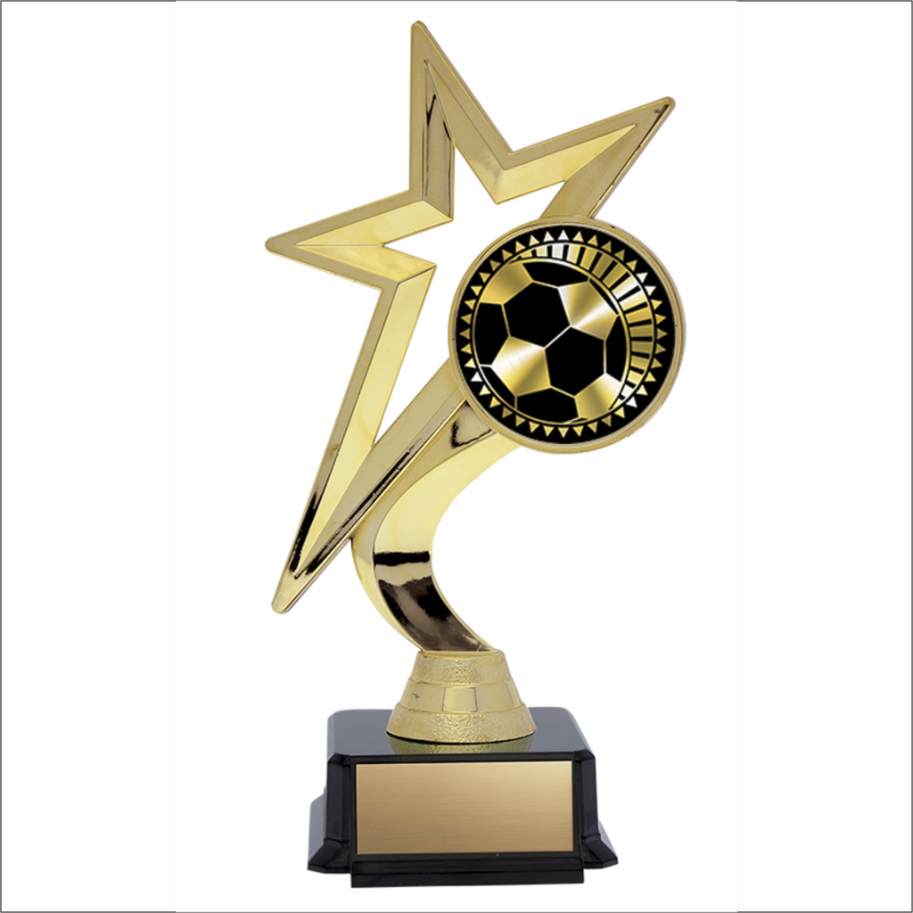 Star Figure on Black Base - Soccer 7.5’’ - Solar Series