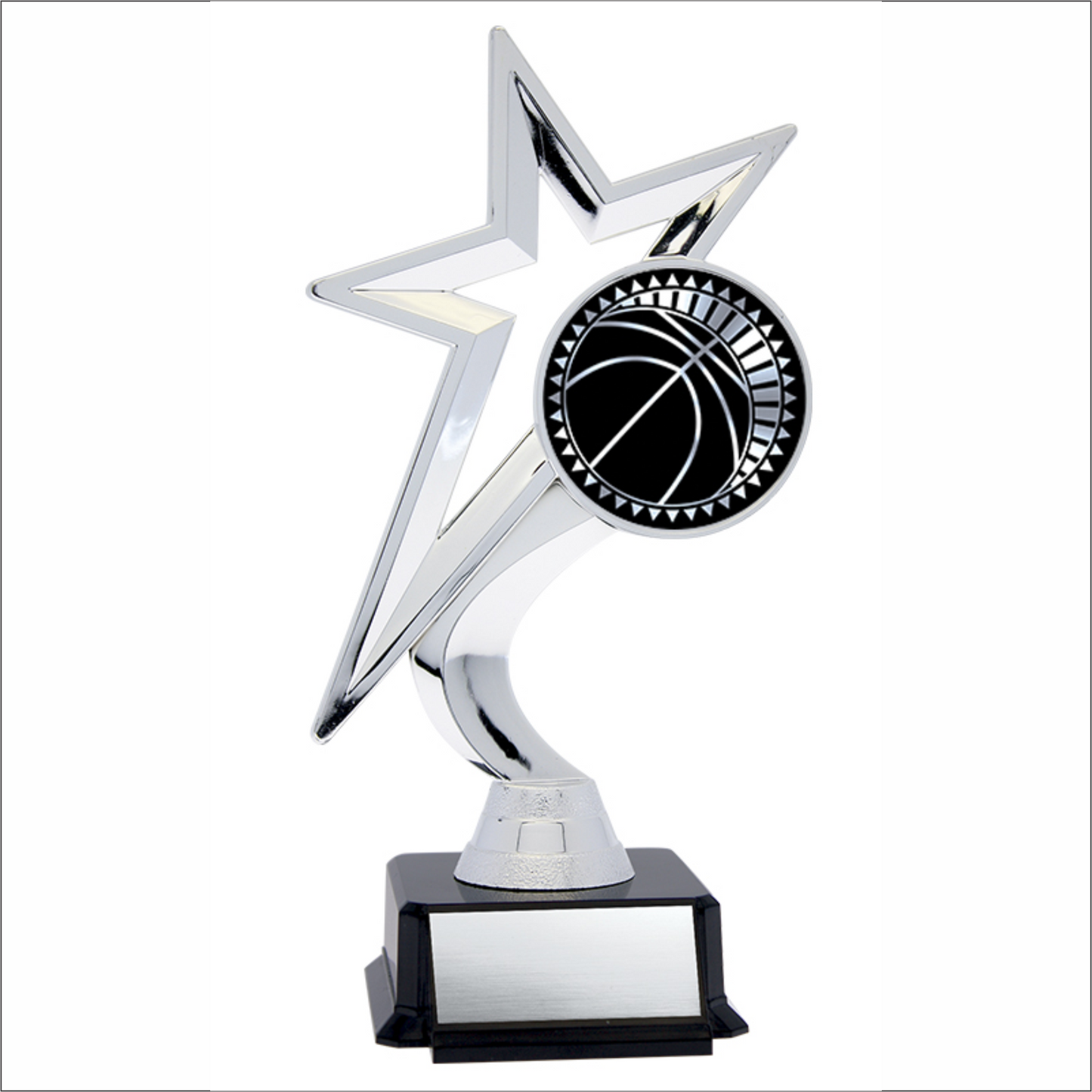 Star Figure on Black Base - Basketball 7.5’’ - Solar Series