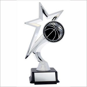 Star Figure on Black Base - Basketball 7.5’’ - Solar Series