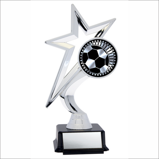 Star Figure on Black Base - Soccer 7.5’’ - Solar Series