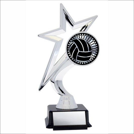 Star Figure on Black Base - Volleyball 7.5’’ - Solar Series