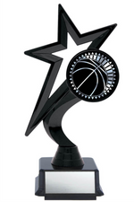 Star Figure on Black Base - Basketball 7.5’’ - Solar Series