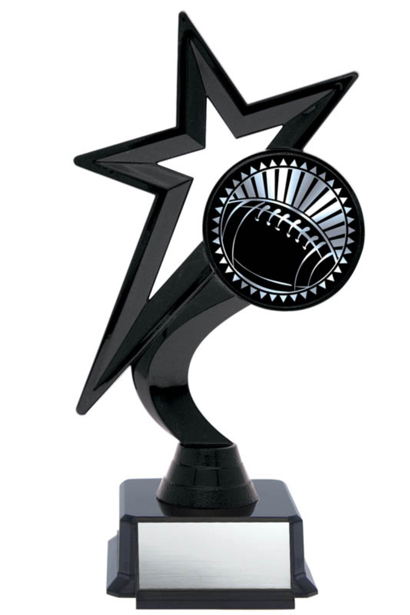Star Figure on Black Base - Football 7.5’’ - Solar Series