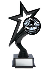 Star Figure on Black Base - Hockey 7.5’’ - Solar Series
