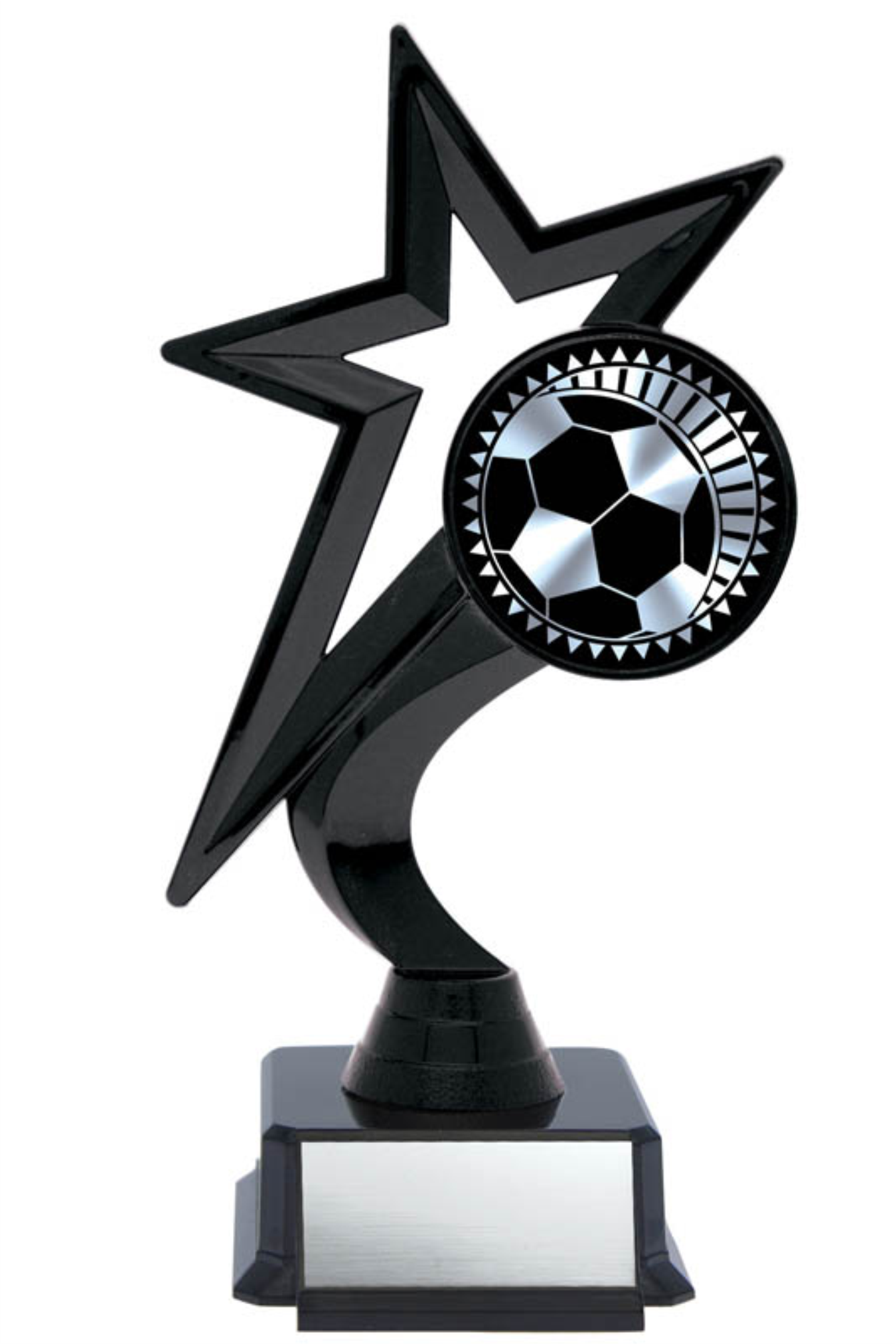 Star Figure on Black Base - Soccer 7.5’’ - Solar Series
