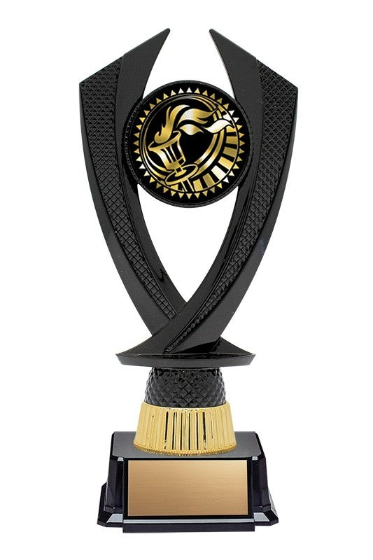 Black Riser on Base with Gold or Silver Victory, 8" - Solar Series