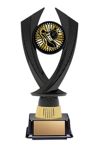 Black Riser on Base with Gold or Silver Track, 8" - Solar Series