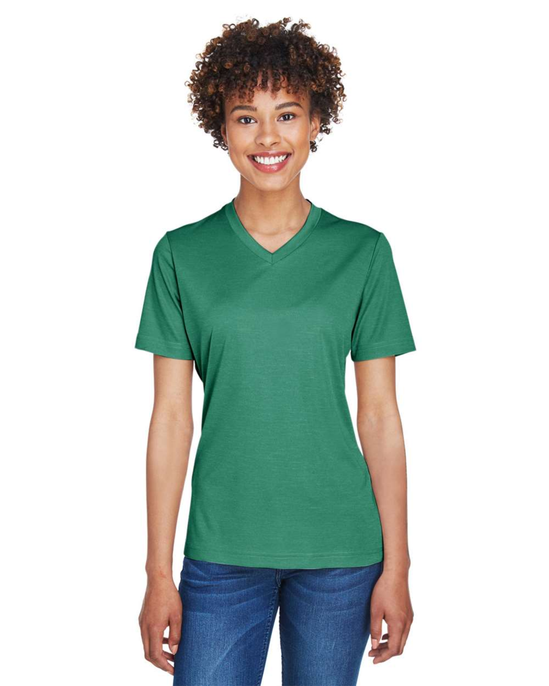 Ladies' Sonic Heather Performance T-Shirt ─Team 365 TT11HW