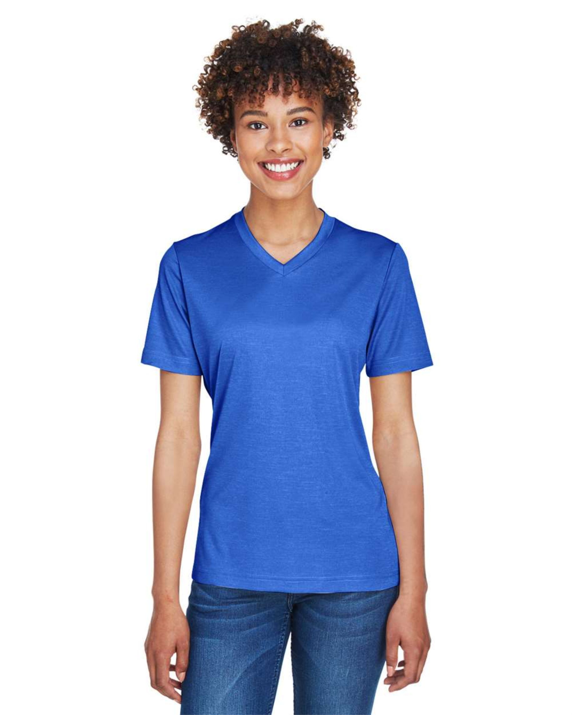 Ladies' Sonic Heather Performance T-Shirt ─Team 365 TT11HW