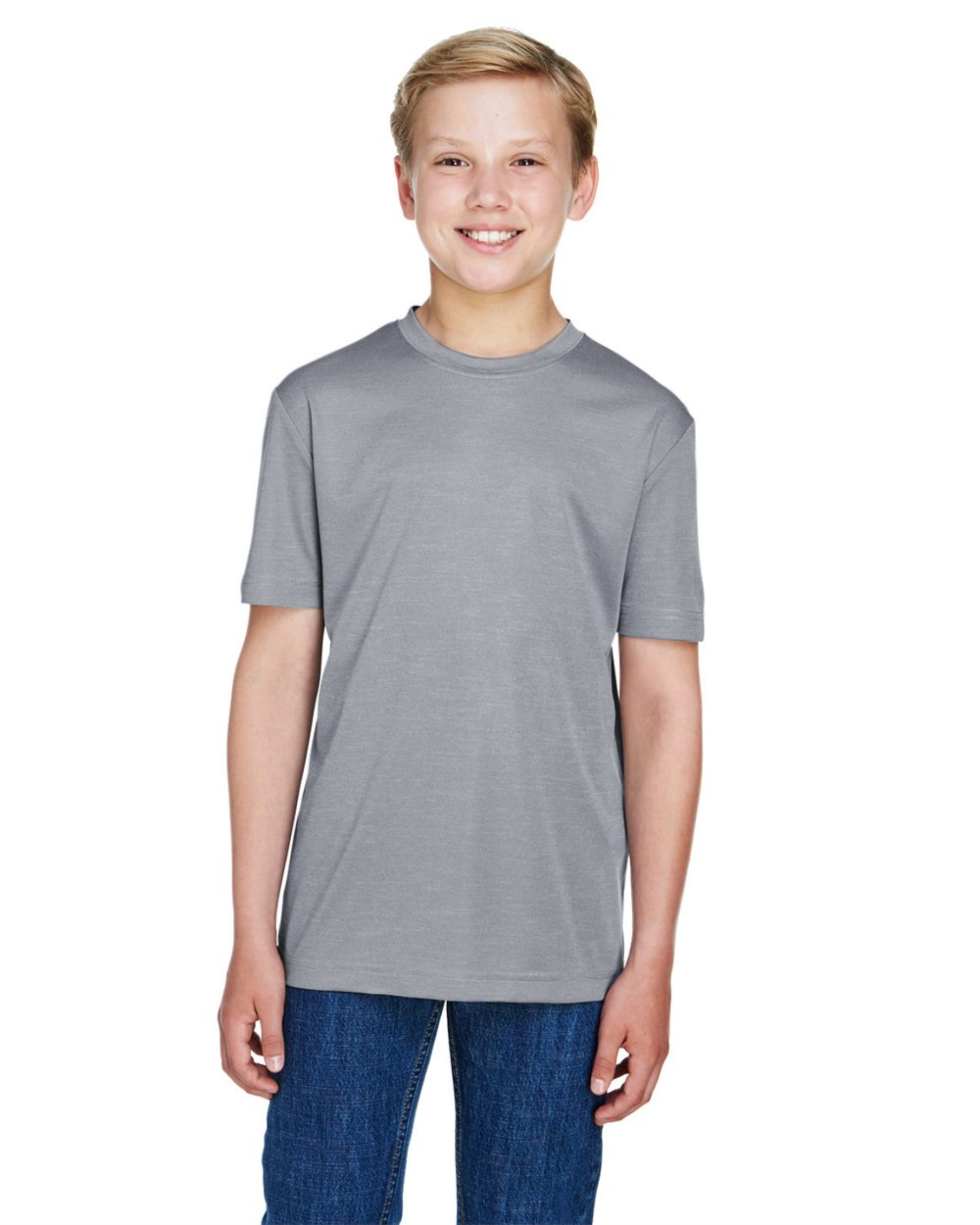Youth Sonic Heather Performance T-Shirt ─ Team 365  TT11HY