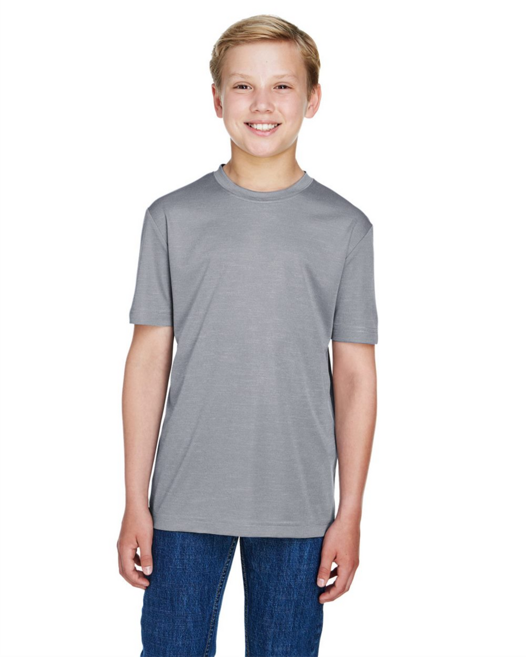 Youth Sonic Heather Performance T-Shirt ─ Team 365  TT11HY