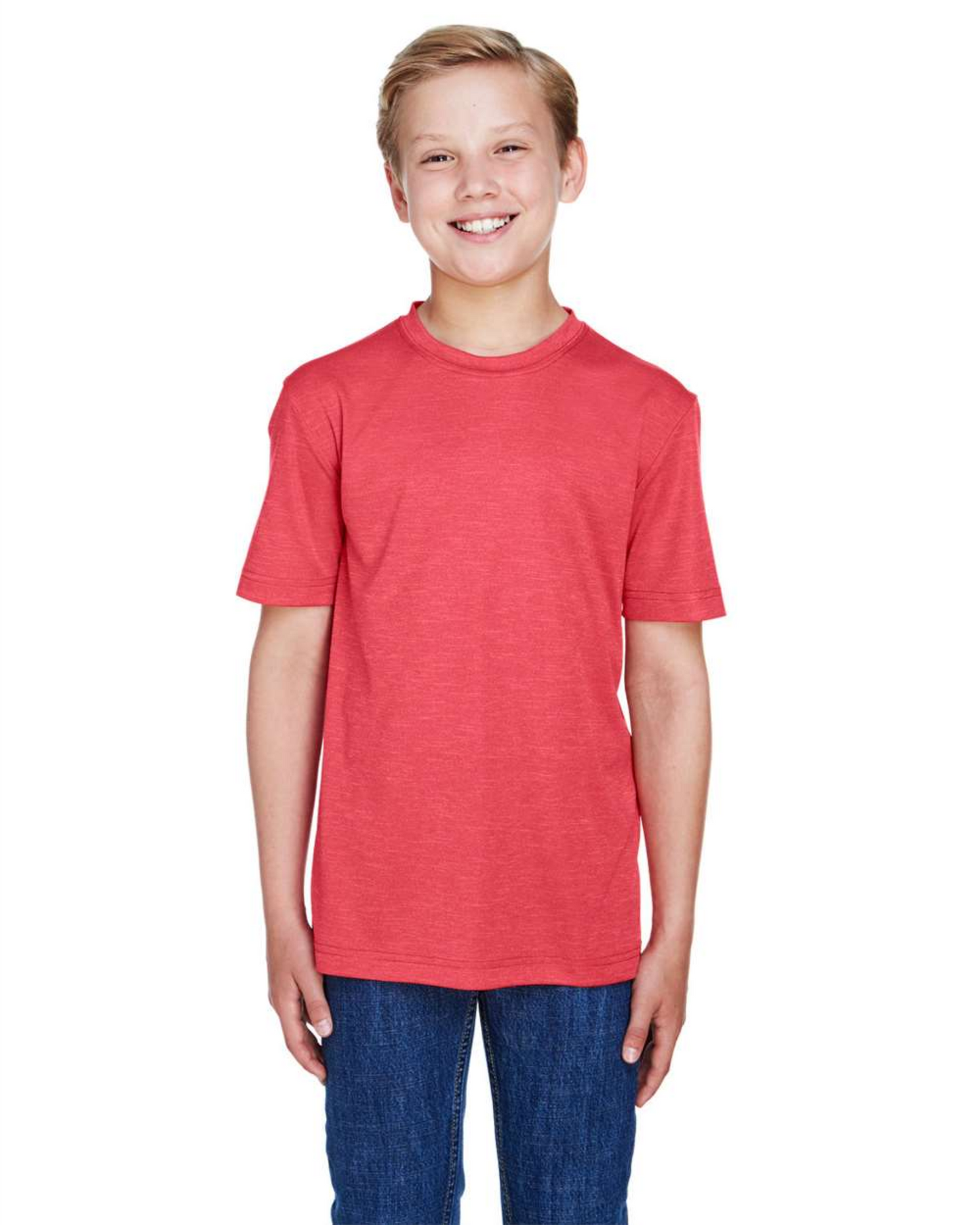 Youth Sonic Heather Performance T-Shirt ─ Team 365  TT11HY