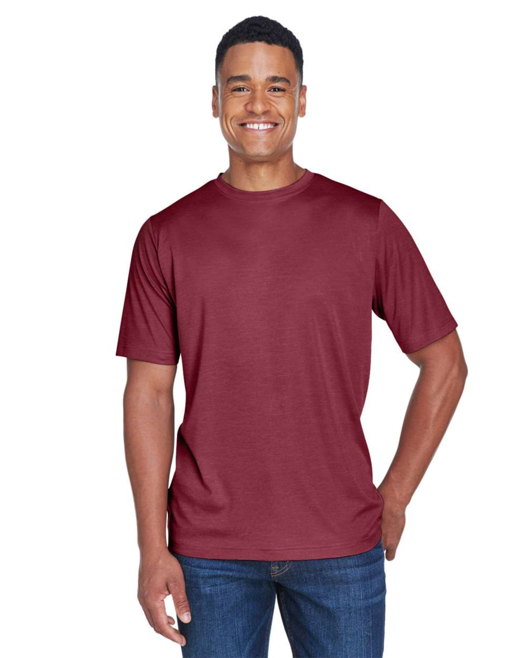 Sonic Heather Performance T-Shirt ─Team 365  TT11H