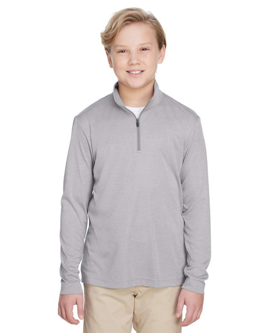 Youth Zone Sonic Heather Performance Quarter-Zip Pullover ─ Team 365 - TT31HY