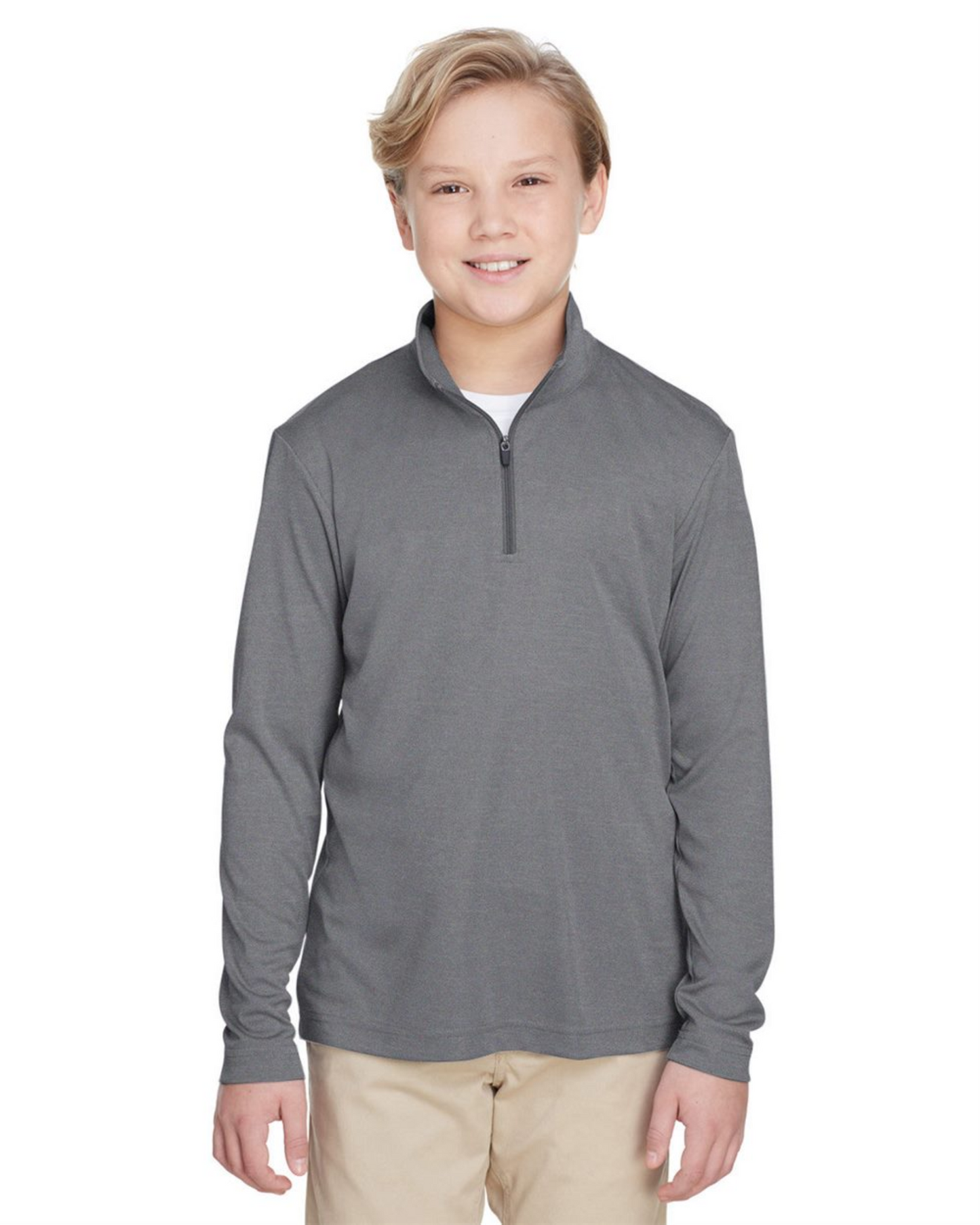 Youth Zone Sonic Heather Performance Quarter-Zip Pullover ─ Team 365 - TT31HY