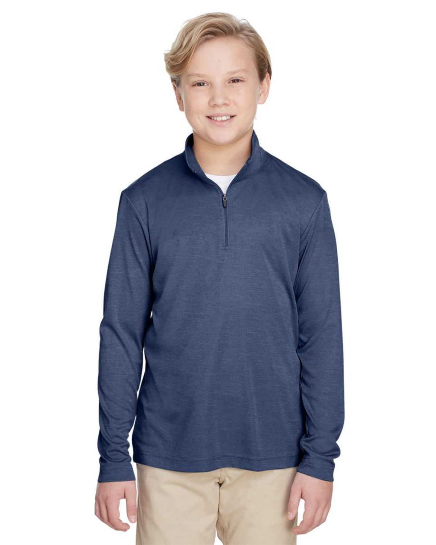 Youth Zone Sonic Heather Performance Quarter-Zip Pullover ─ Team 365 - TT31HY