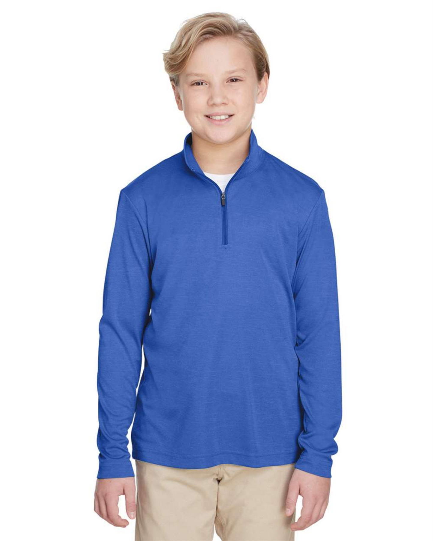 Youth Zone Sonic Heather Performance Quarter-Zip Pullover ─ Team 365 - TT31HY