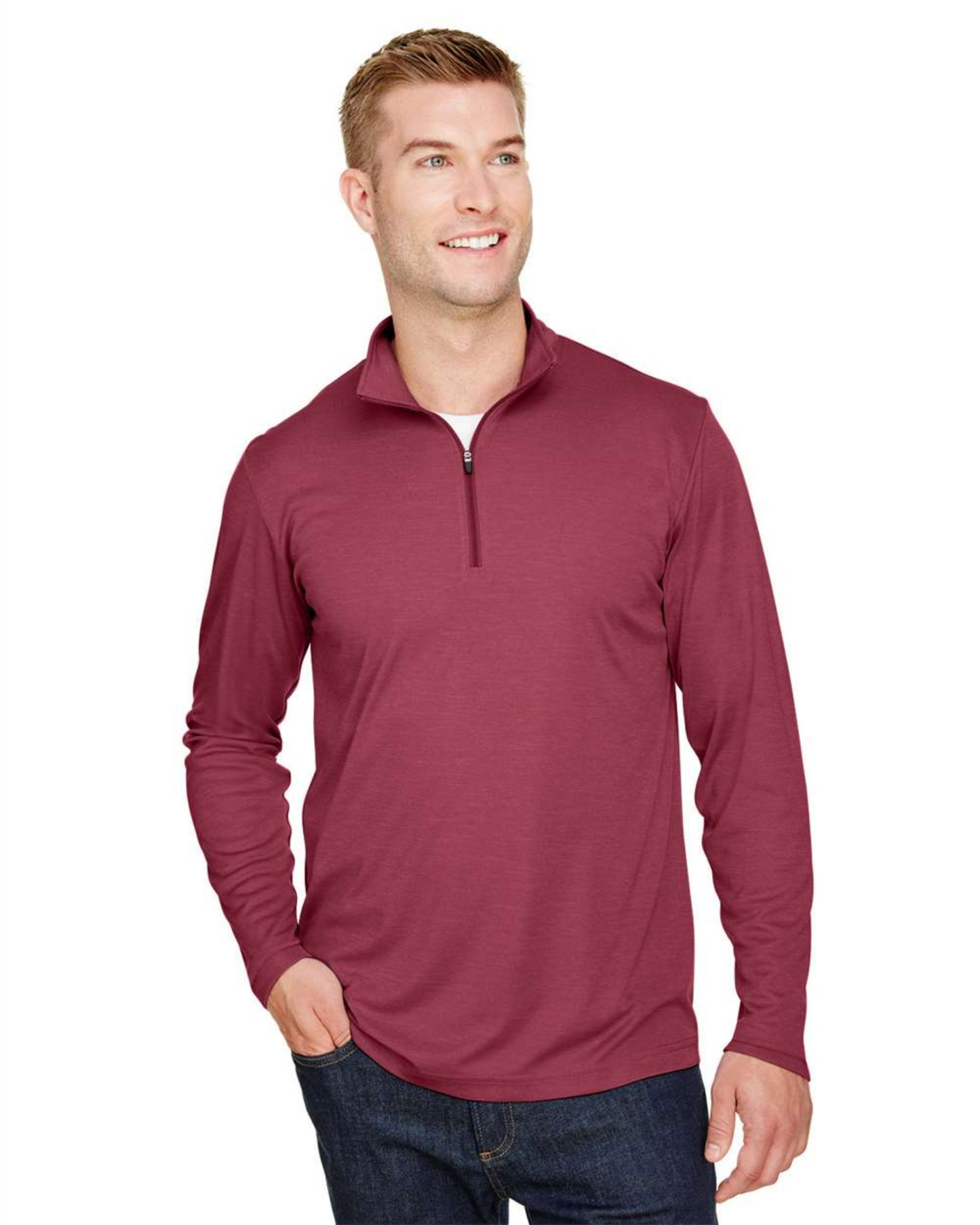 Zone Sonic Heather Performance Quarter-Zip Pullover ─ Team 365 - TT31H