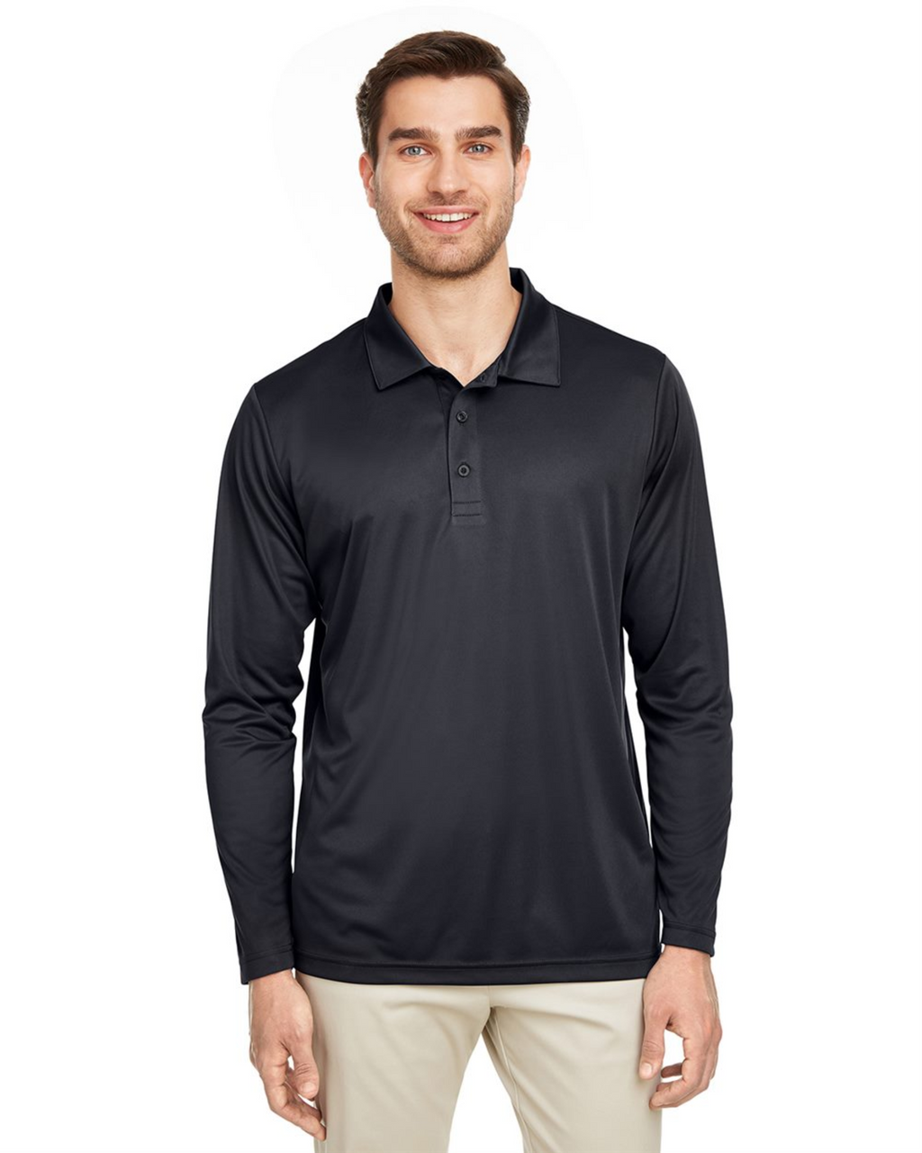 Zone Performance Long Sleeve Polo ─Team 365─  S&S - TT51L