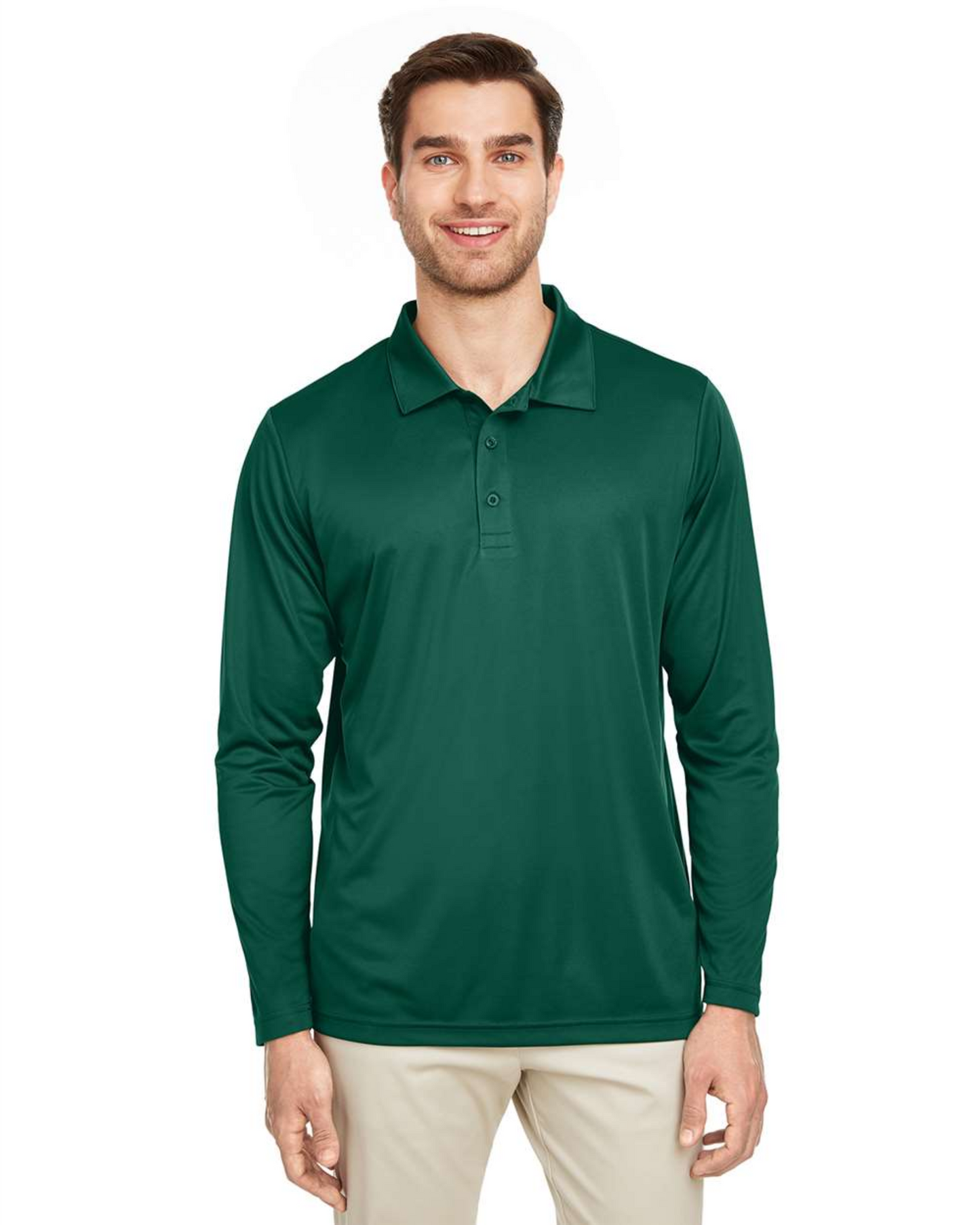 Zone Performance Long Sleeve Polo ─ Team 365 - TT51L