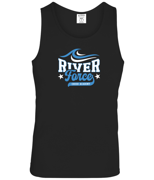 Polyester Tank - Black - River Force Cheer Academy