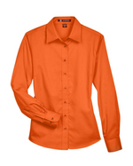 Ladies' Easy Blend™ Long Sleeve Twill Dress Shirt with Stain-Release -Harriton M500W