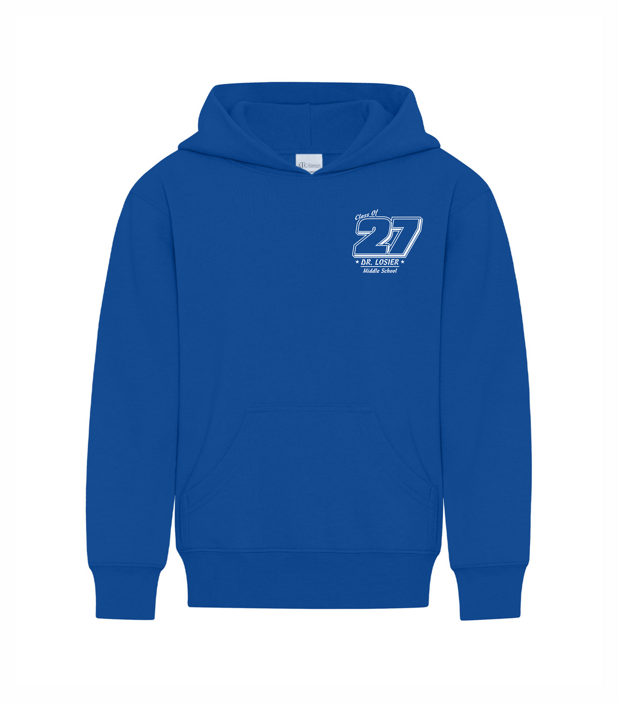 Grad Hoodie - Team Royal - Dr. Losier School 2027