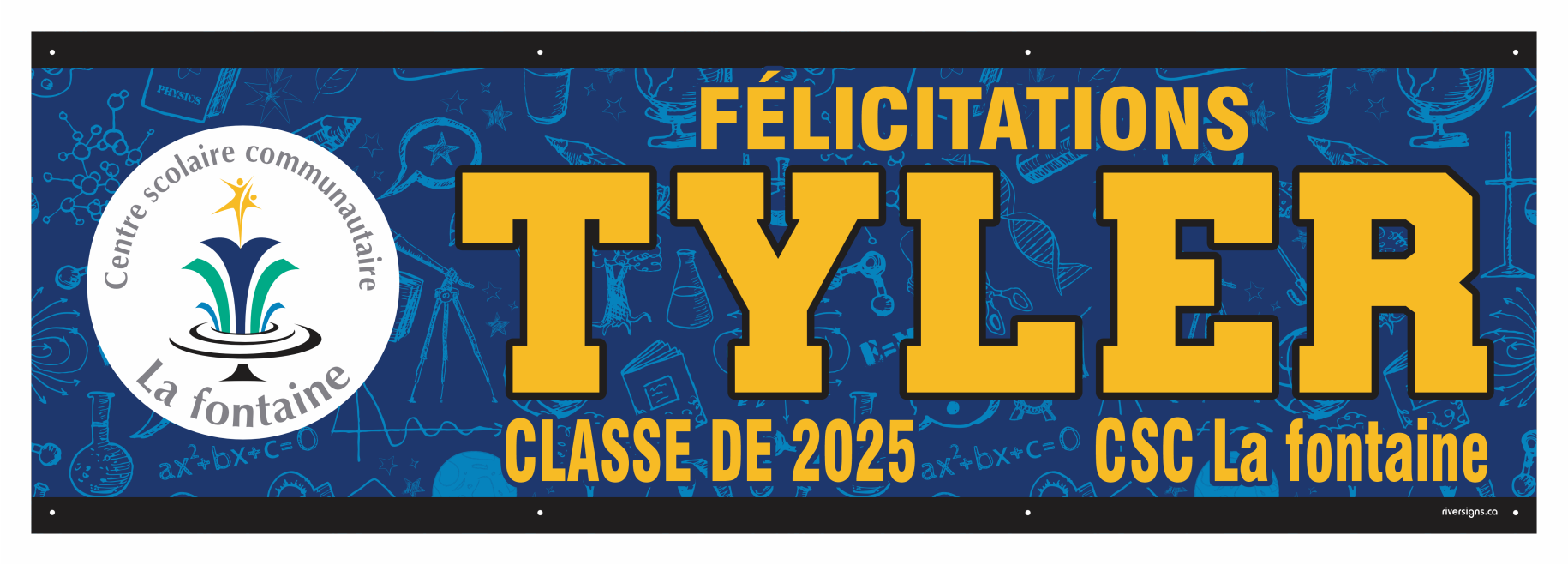 The ’Tyler’ Banner - 2’ x 6’