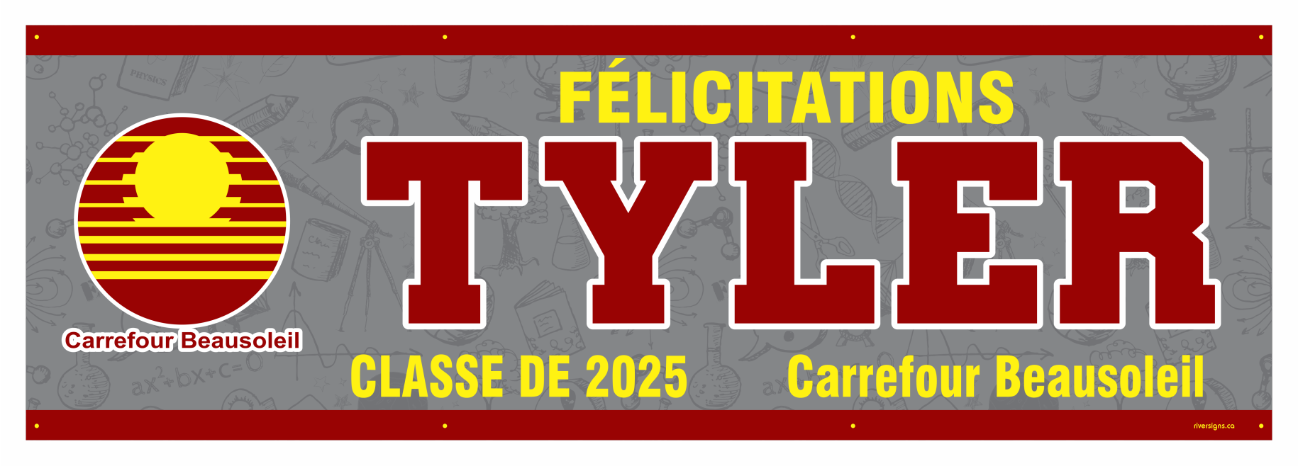 The ’Tyler’ Banner - 2’ x 6’