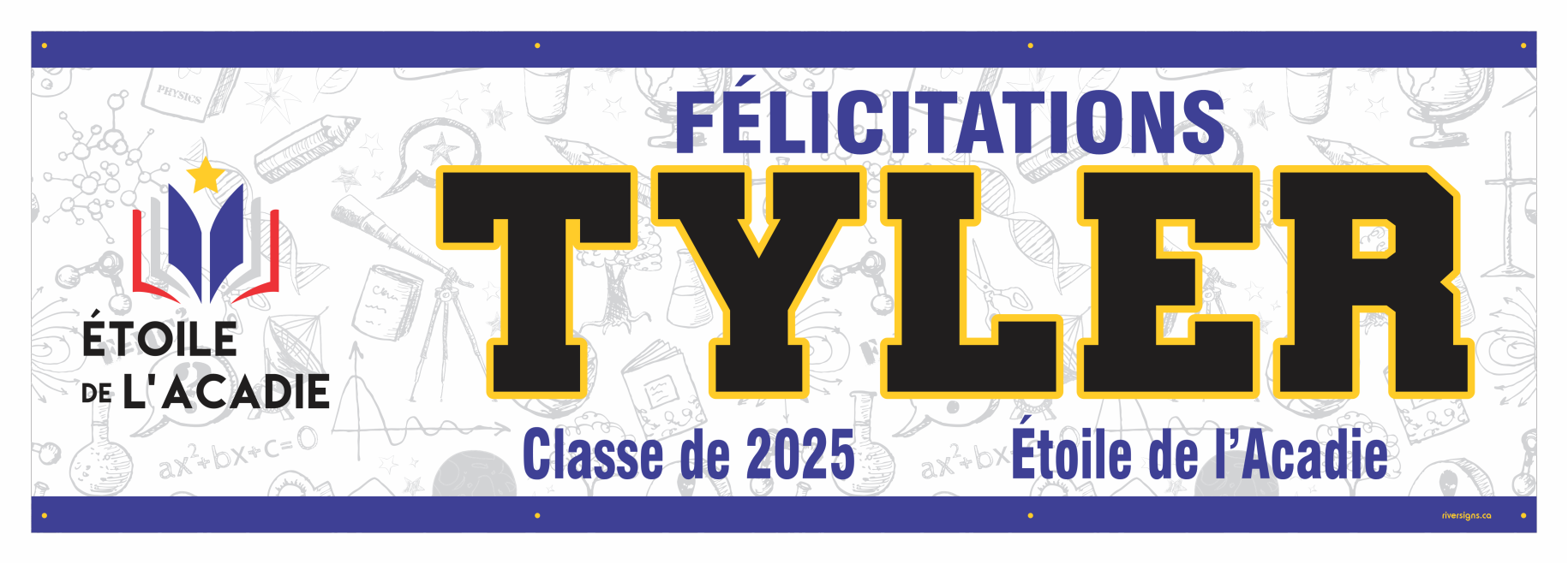 The ’Tyler’ Banner - 2’ x 6’
