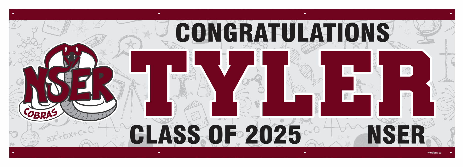 The ’Tyler’ Banner - 2’ x 6’