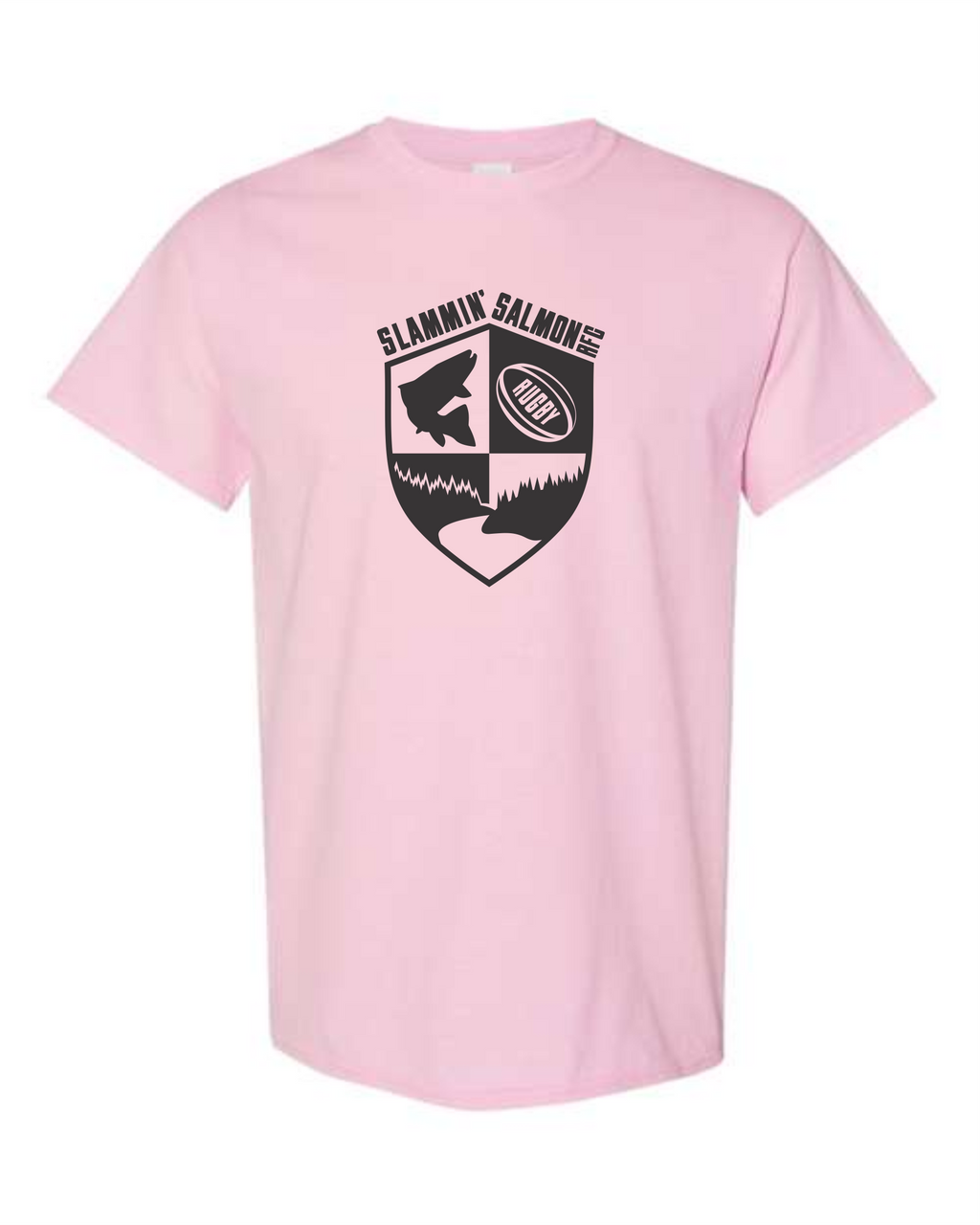 Miramichi Rugby - Pink - Unisex Cotton T-Shirt