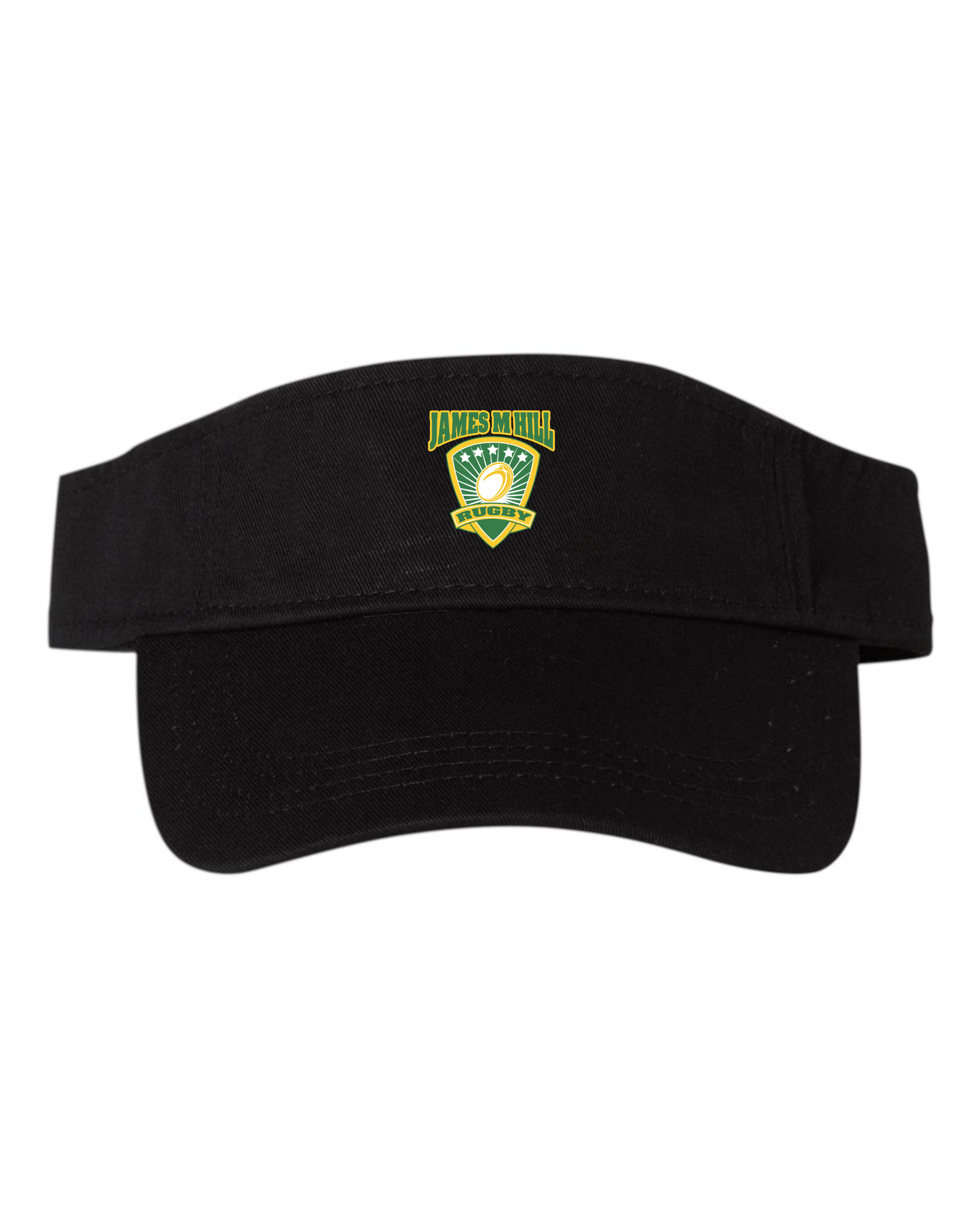 2025 JMH Ladies Rugby - Bio-Washed Printed Visor - Black VC500