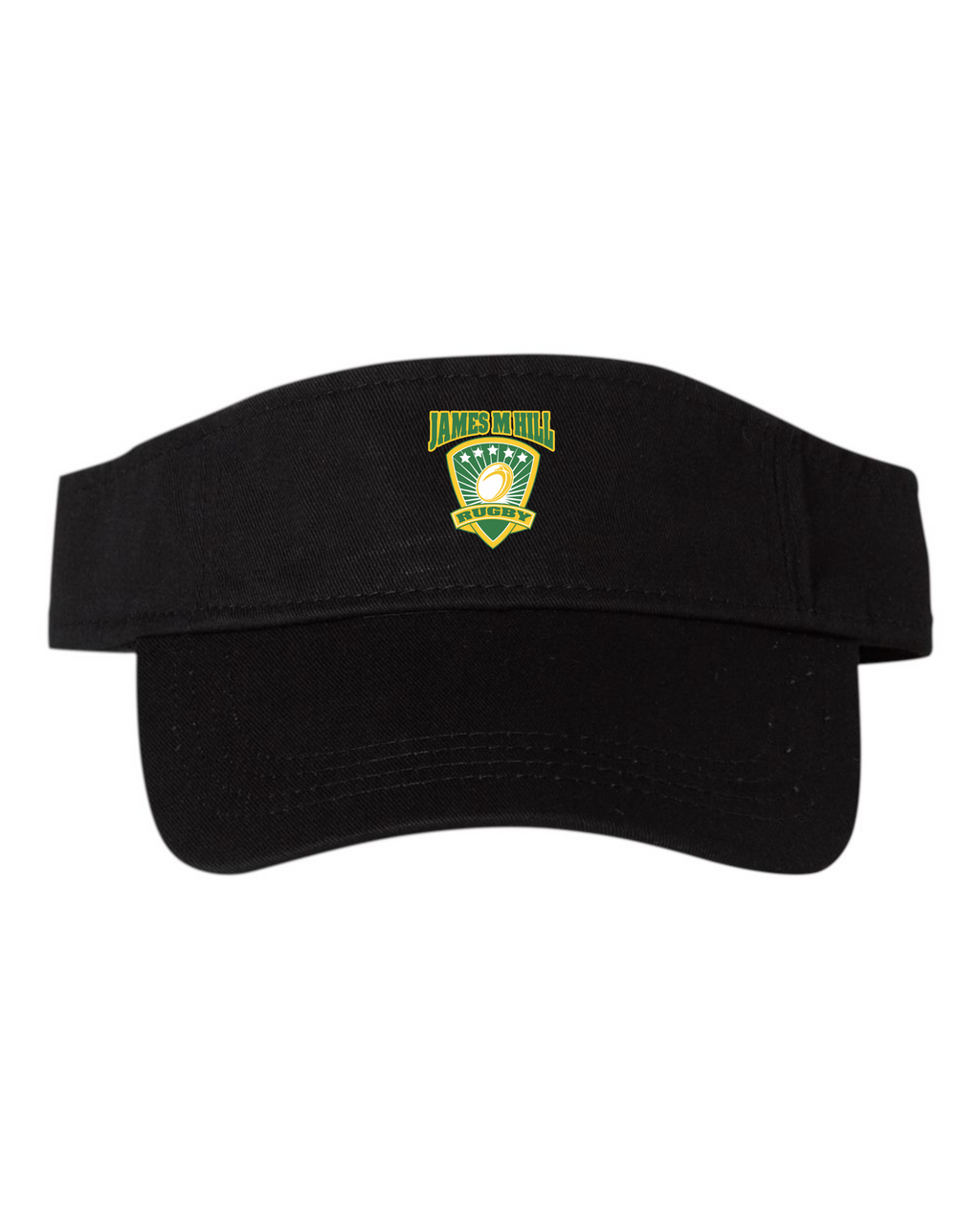 2025 JMH Ladies Rugby - Bio-Washed Printed Visor - Black VC500