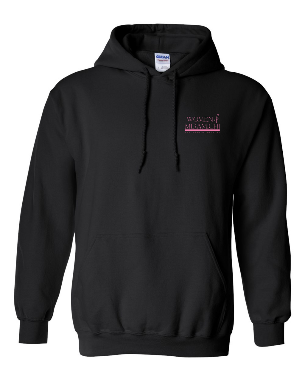 Black Adult Hoodie ─Women Of Miramichi─ Gildan 18500