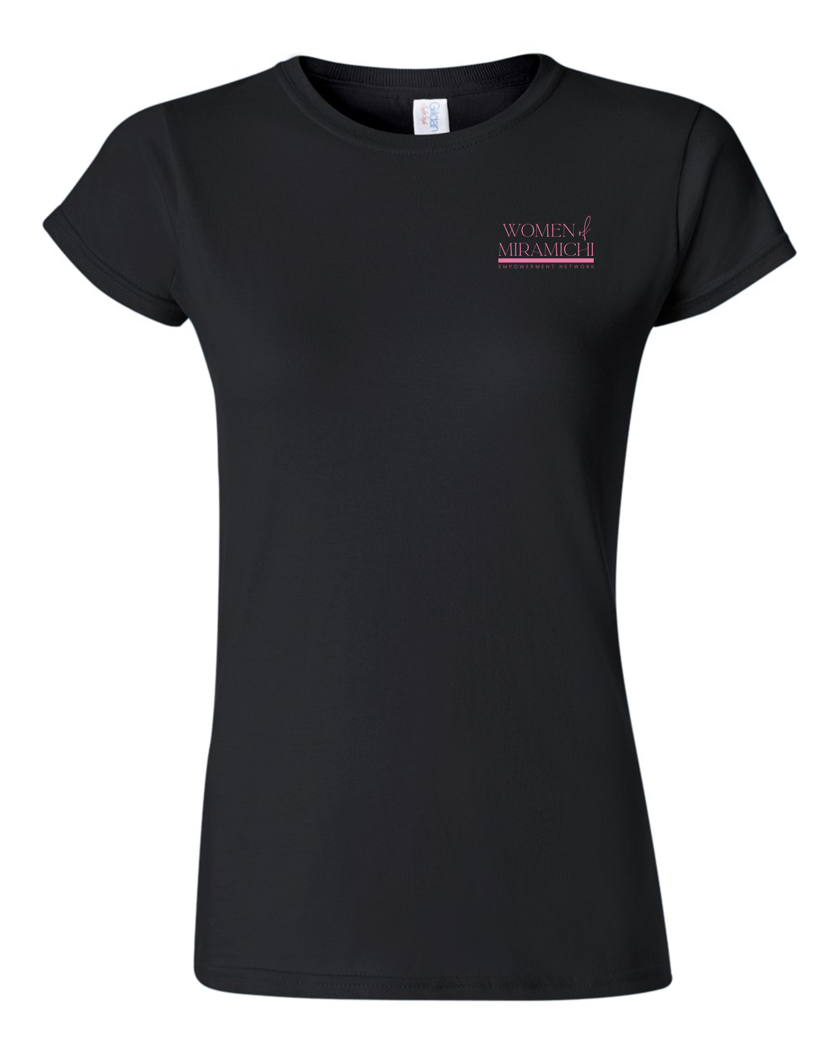 Black Ladies' T-Shirt ─Women Of Miramichi─ Gildan 64000L
