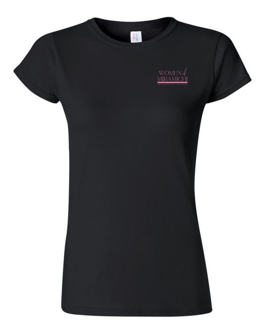 Black Ladies' T-Shirt ─Women Of Miramichi─ Gildan 64000L