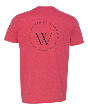 Heather Red Adult T-Shirt ─Women Of Miramichi─ Gildan 64000