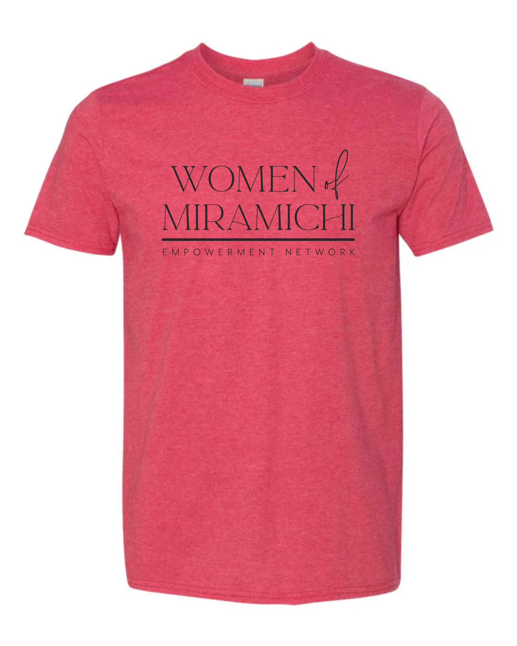 Heather Red Adult T-Shirt ─Women Of Miramichi─ Gildan 64000