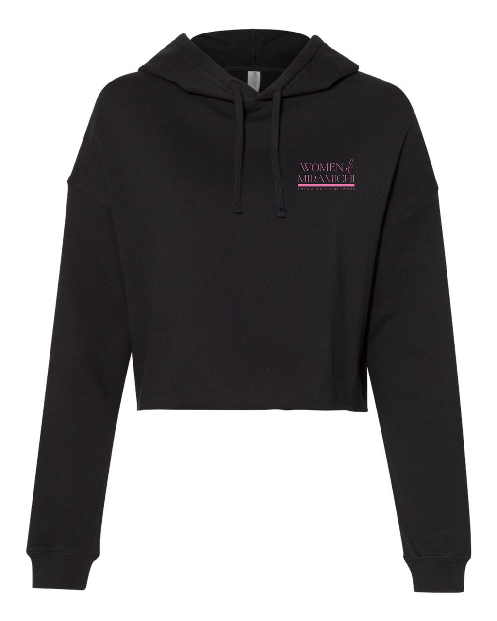 Black Cropped Hoodie ─Women Of Miramichi─ AFX64CRP
