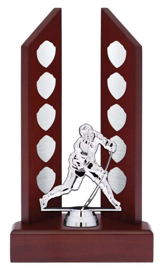 Perpetual Award - Mahogany Finish 14" Annual trophy - WTP2012