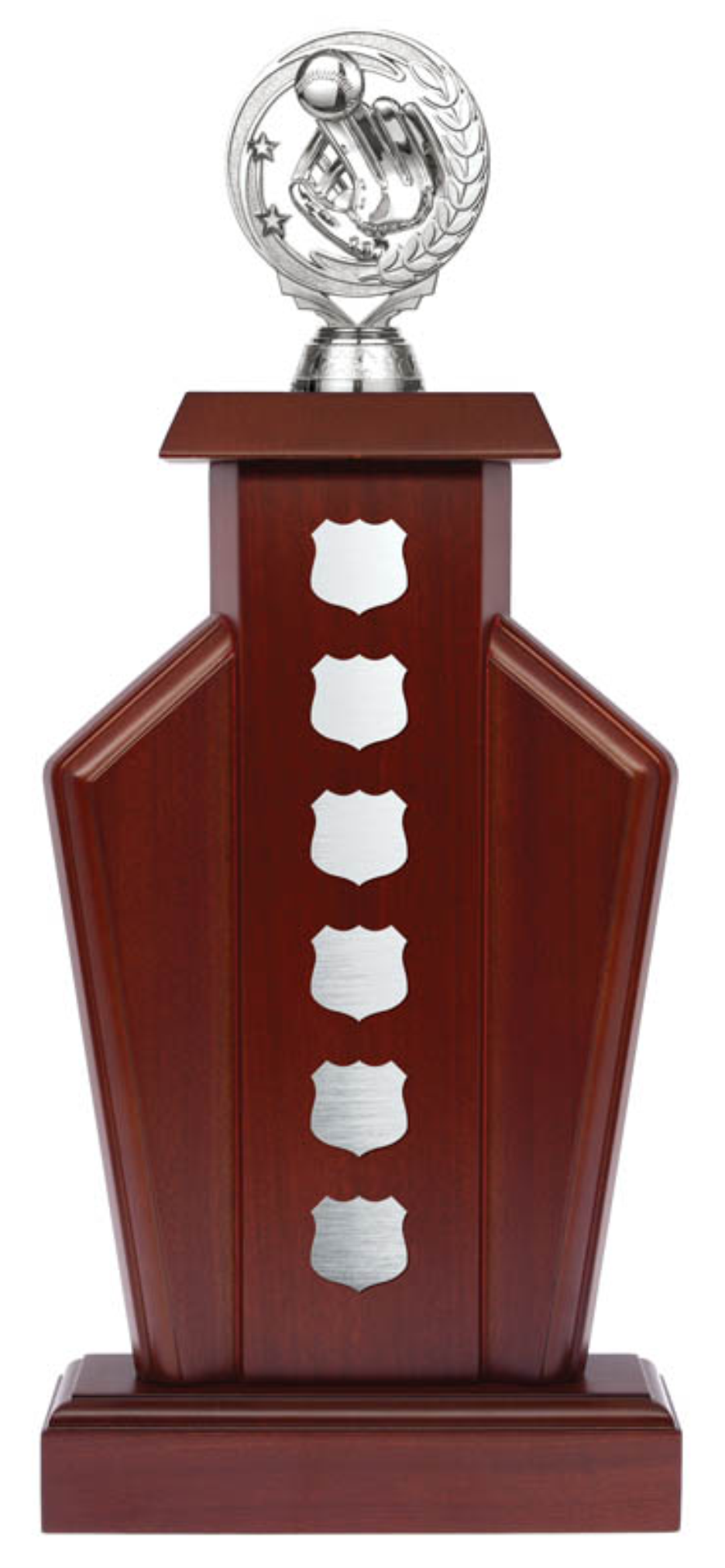 Perpetual Award - Mahogany Finish 14" Annual trophy - WTP2044