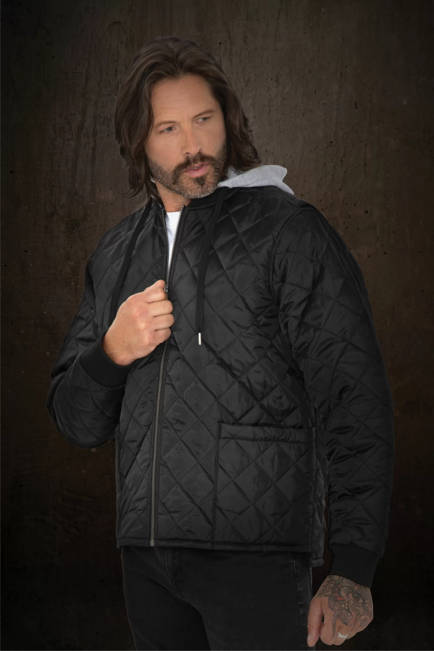 Quilted Hooded Freezer Jacket - WeRK7611H