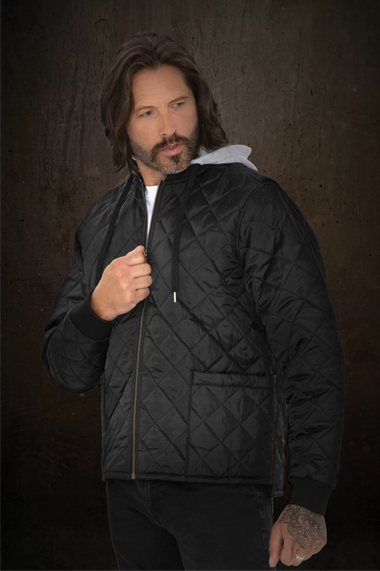 Quilted Hooded Freezer Jacket - WeRK7611H