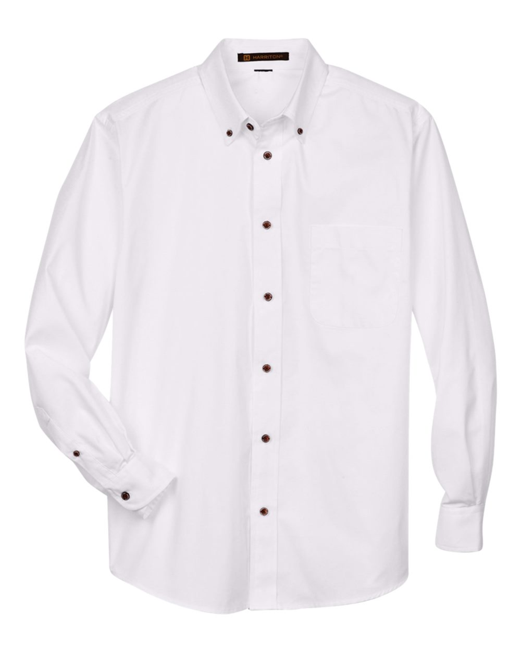 Men's Tall Easy Blend Twill Dress Shirt - Harriton M500T