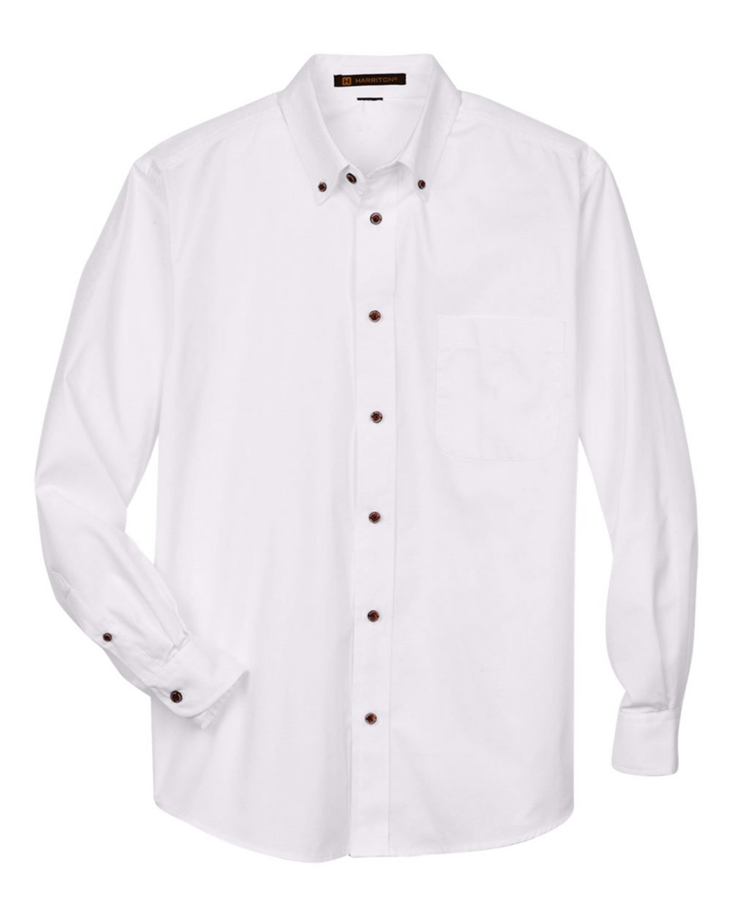 Men's Tall Easy Blend Twill Dress Shirt - Harriton M500T