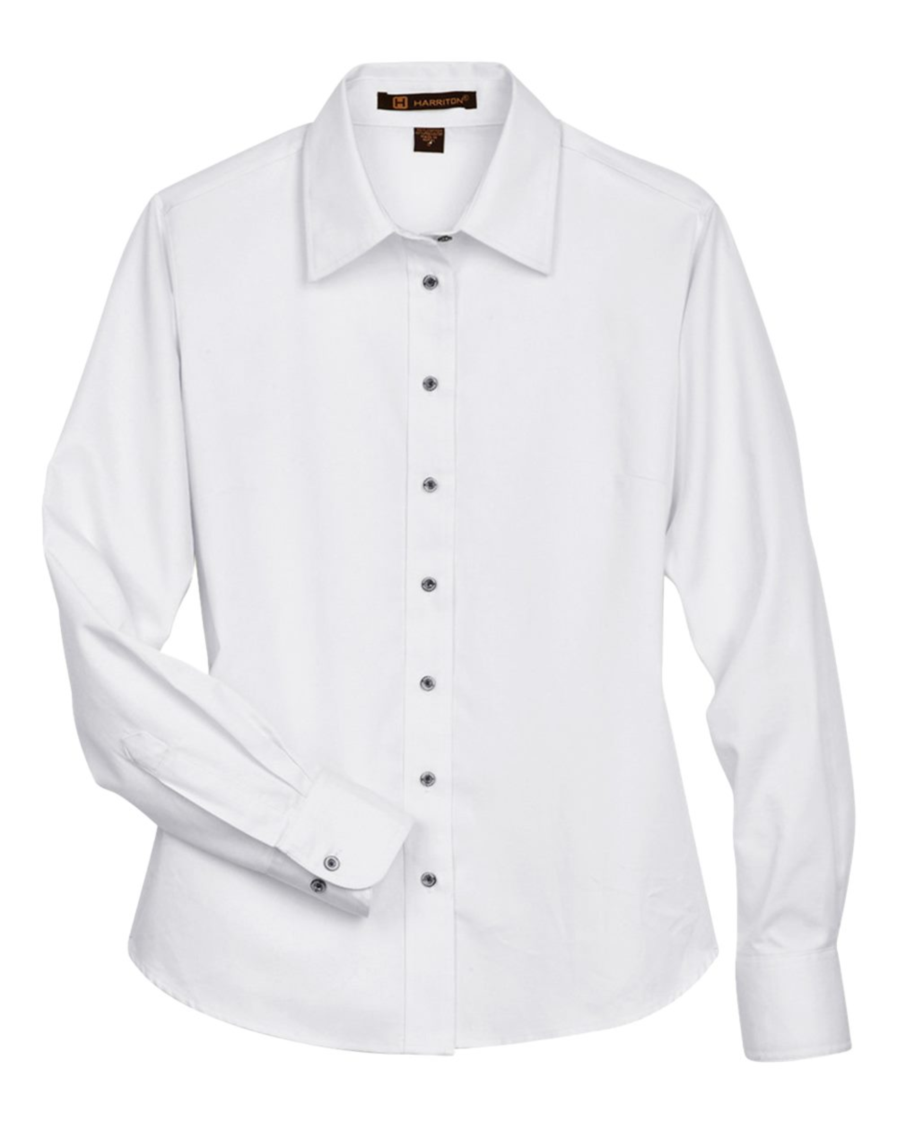 Ladies' Easy Blend™ Long Sleeve Twill Dress Shirt with Stain-Release -Harriton M500W